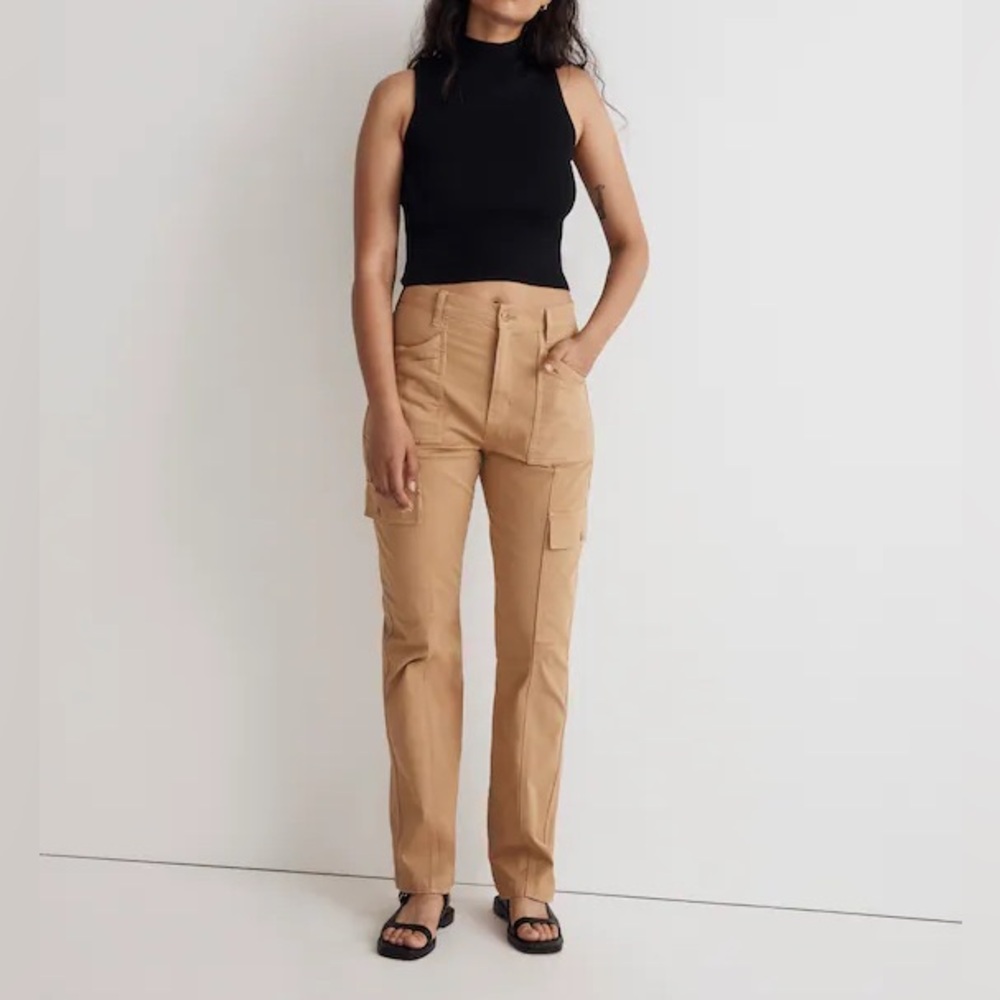 Madewell The Curvy Garment-Dyed '90s Straight Cargo Pant